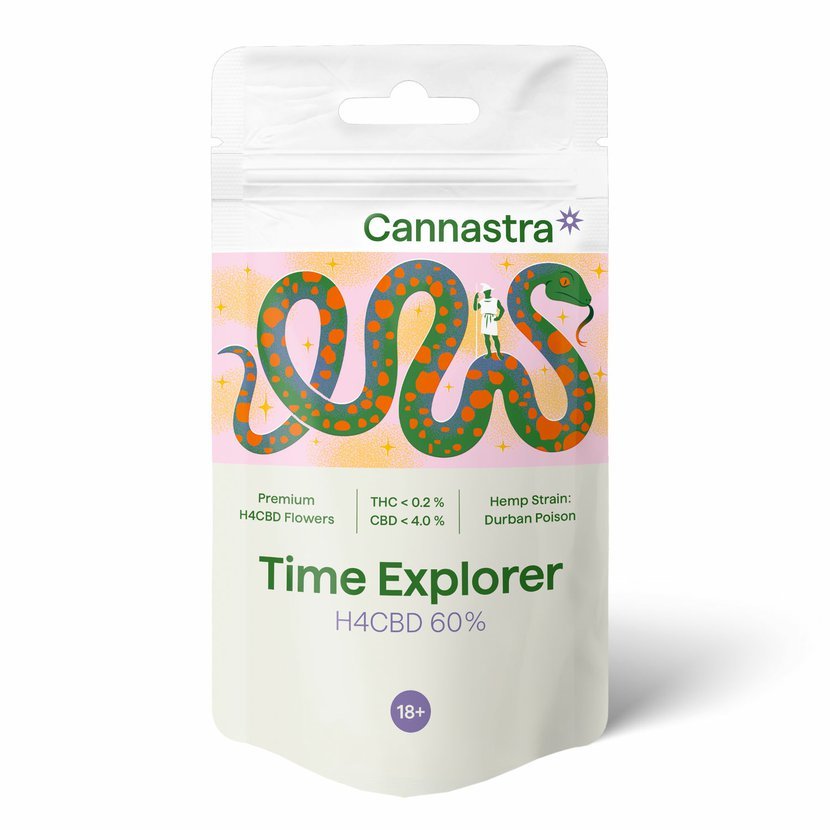 H4CBD Flower, Durban Poison für intensiven Genuss.