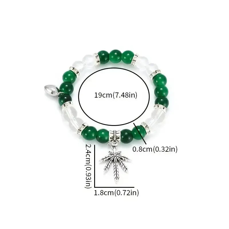 Armband Cannabisblatt 2er Set
