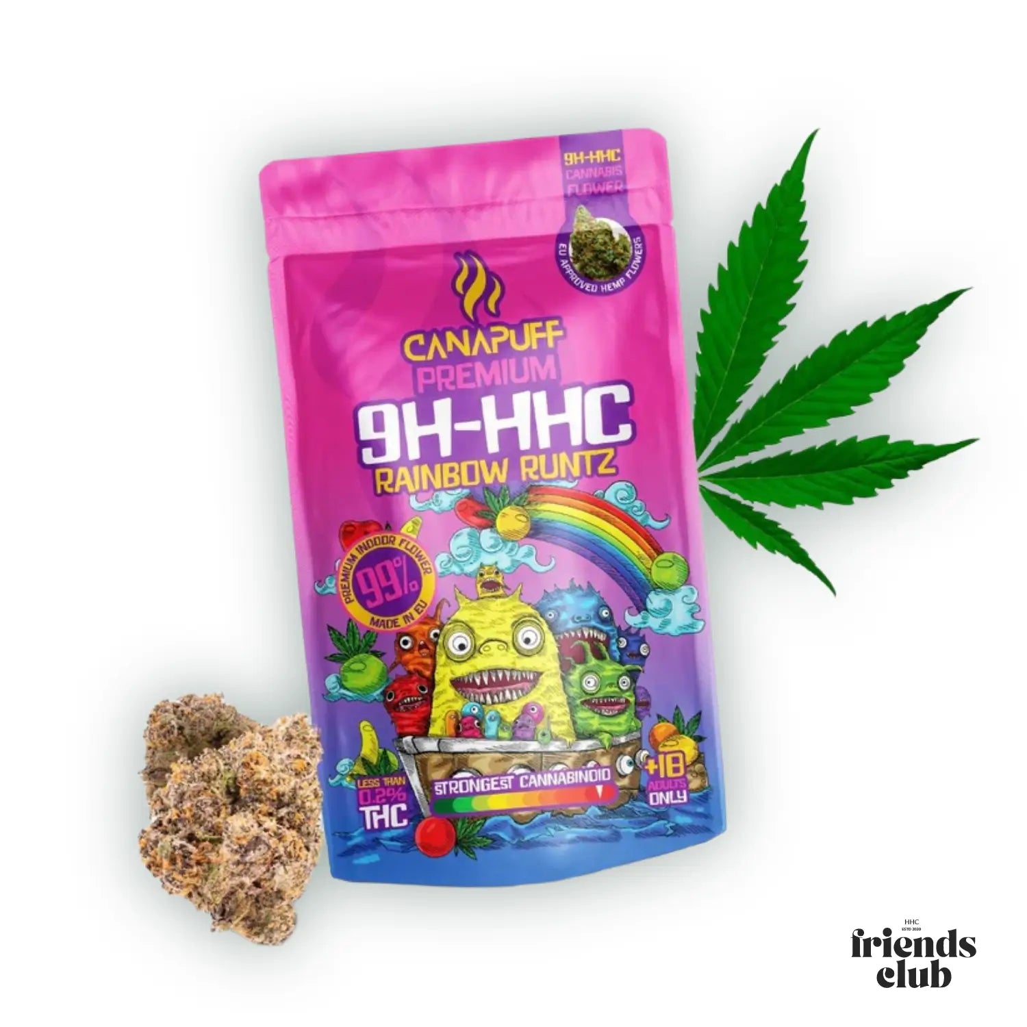 9H-HHC Blüten Rainbow Runtz 99%