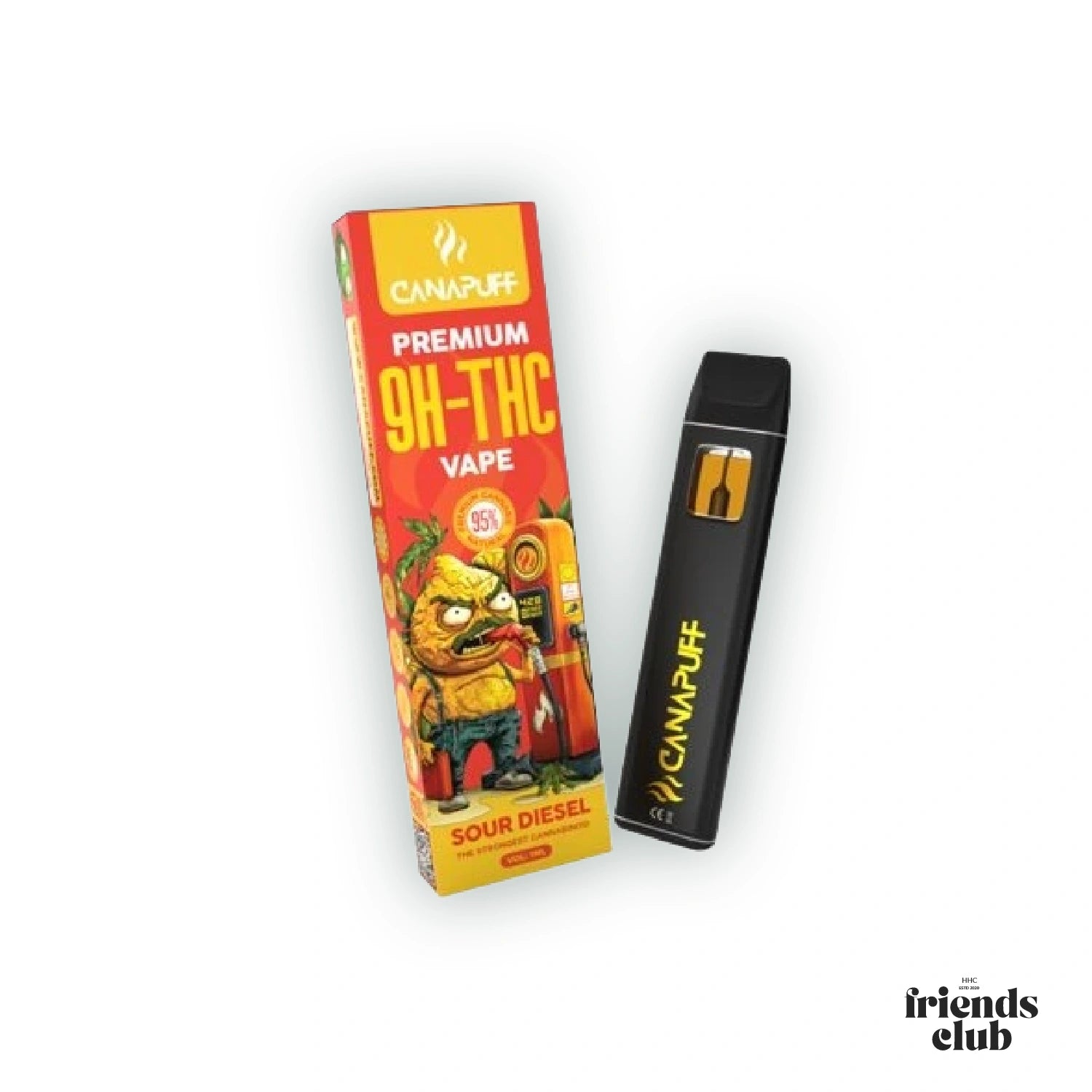 9H-THC Vape Sour Diesel 95% 1ml HHCFriends