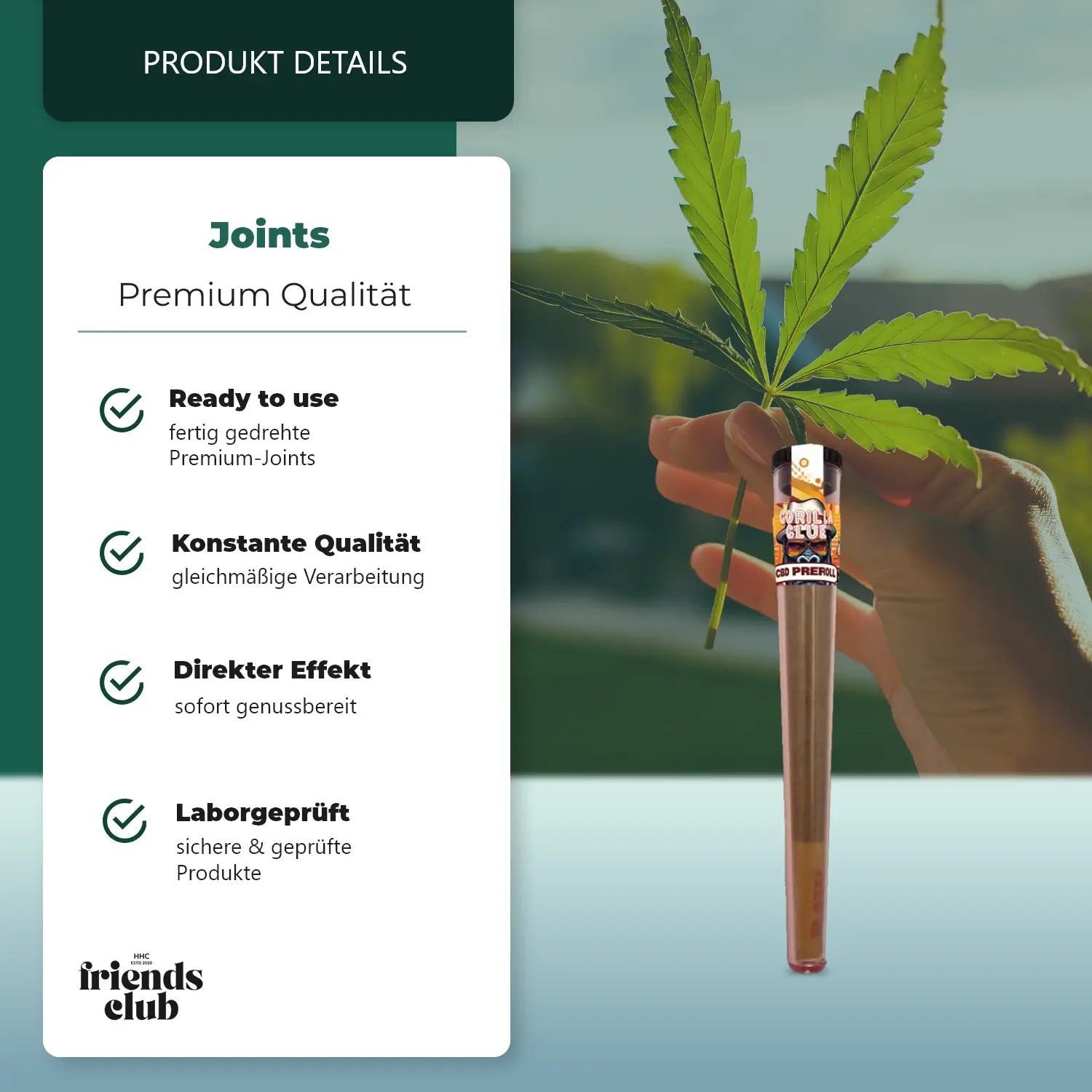 Prerolled CBD 20% – Gorilla Glue-Smagro GmbH