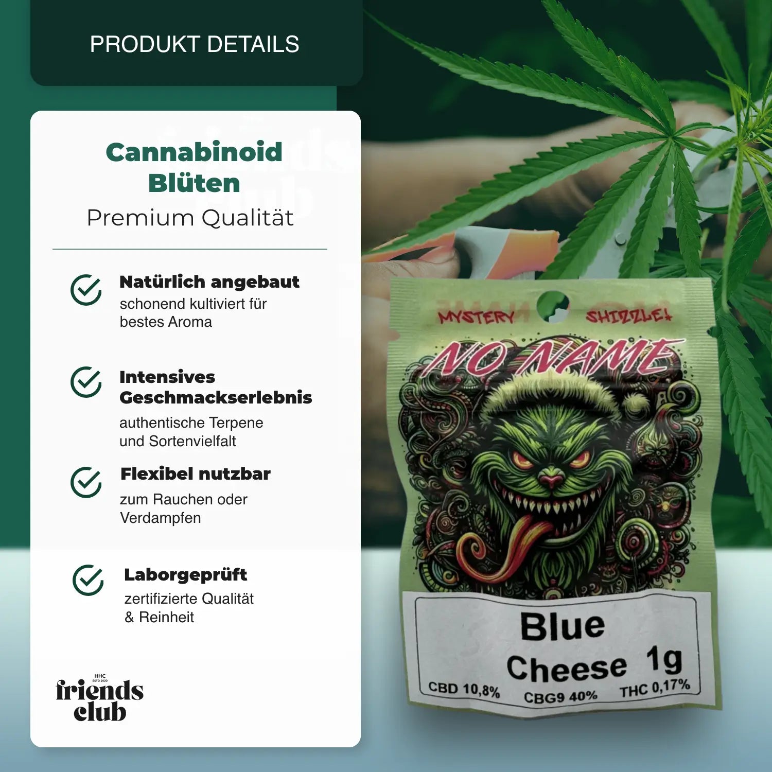 CBD Blüte Blue Cheese - hhcfriends