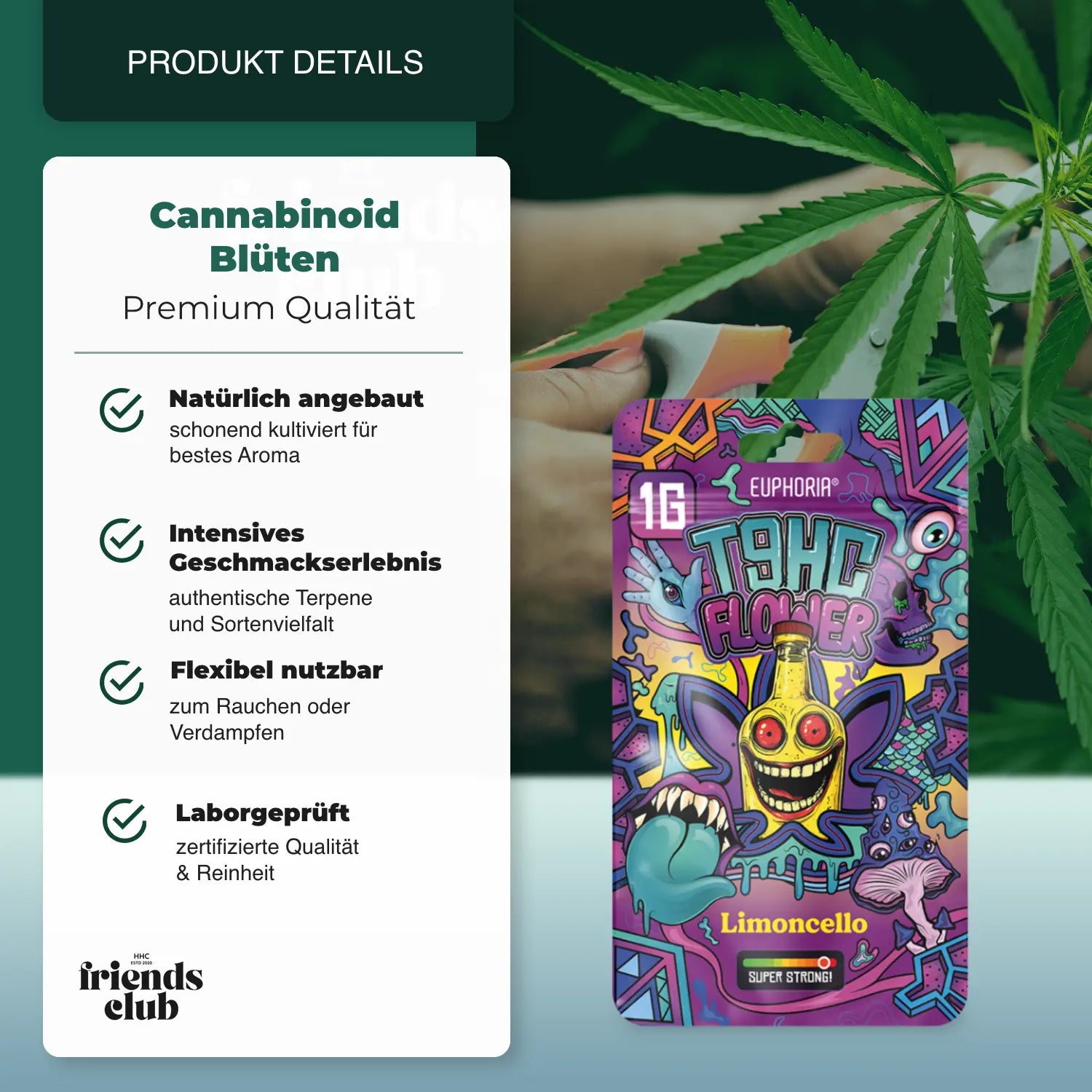 T9HC Blüten Limoncello (1 g) - hhcfriends