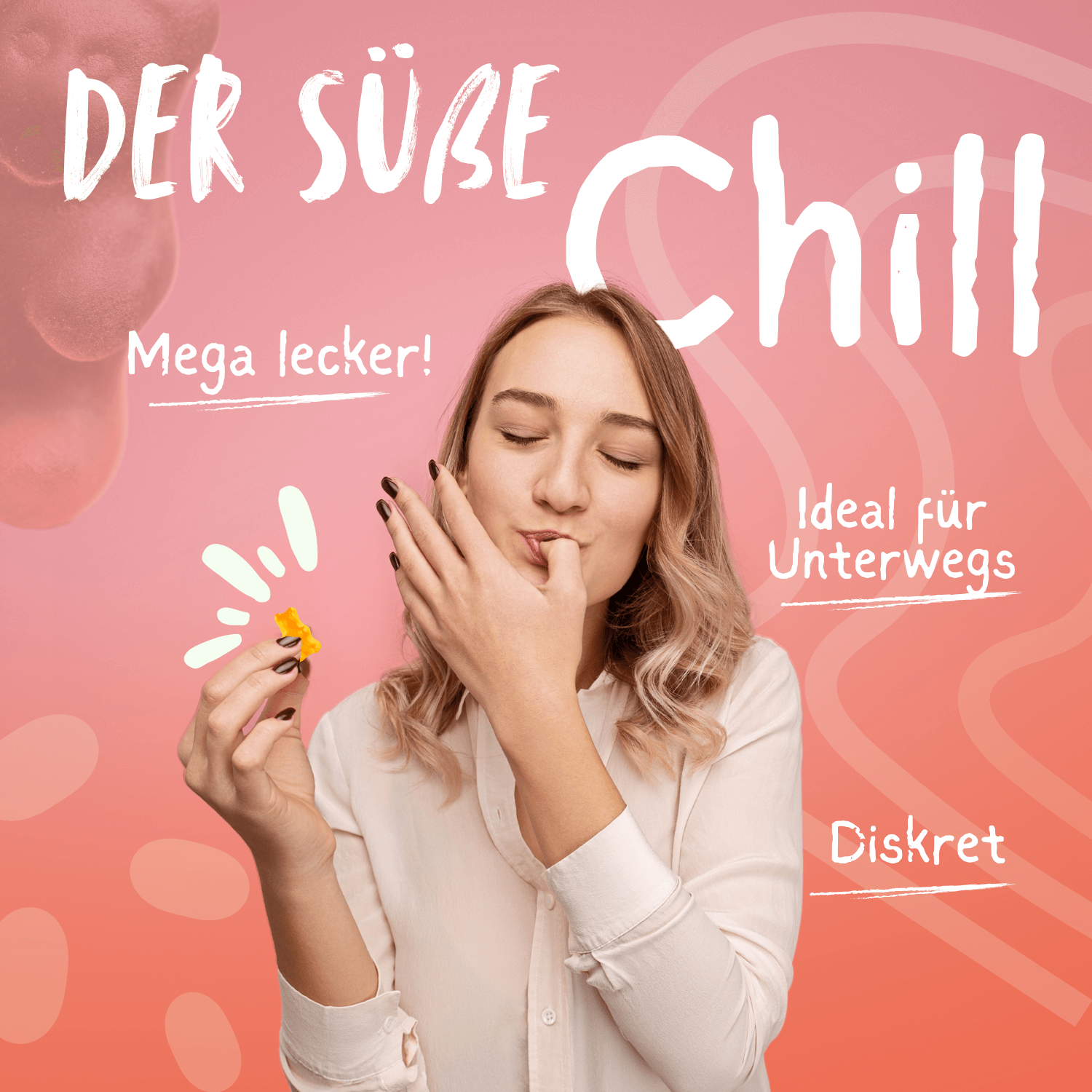 CBG9 Gummibärchen Candy Cotton 5 Stück HHCFriends