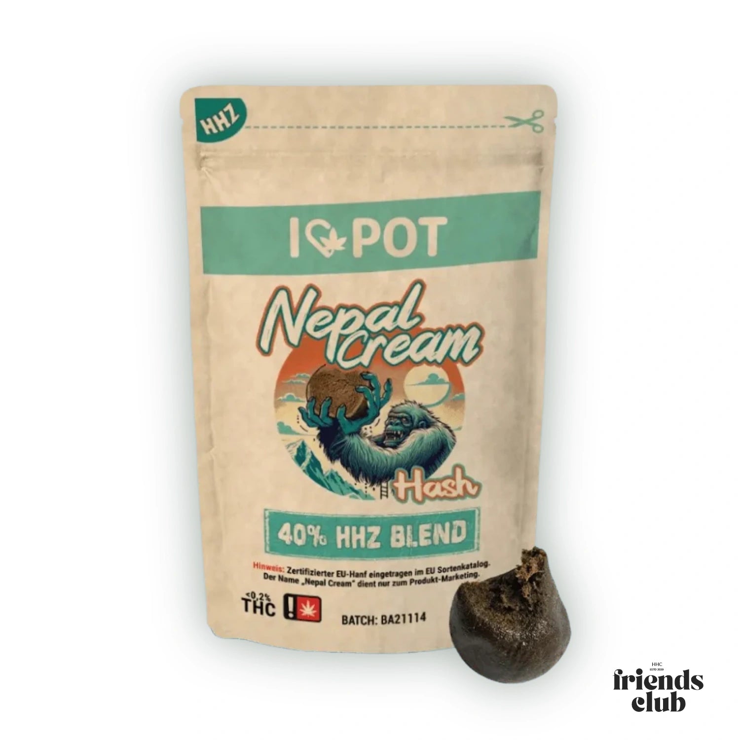 HHZ Hash Nepal Cream 40%-HHCFriends
