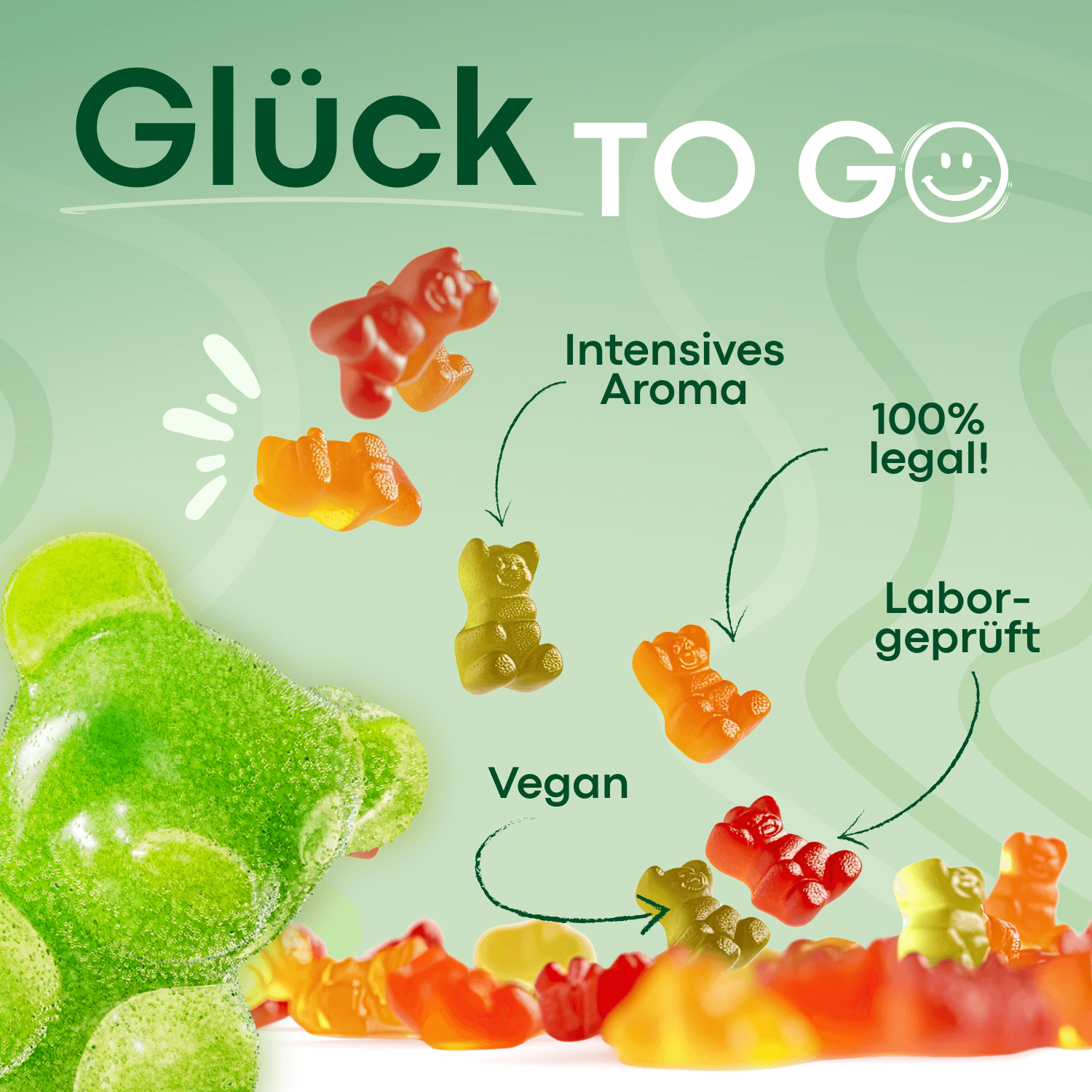 CBG9 Gummibärchen Candy Cotton 5 Stück HHCFriends