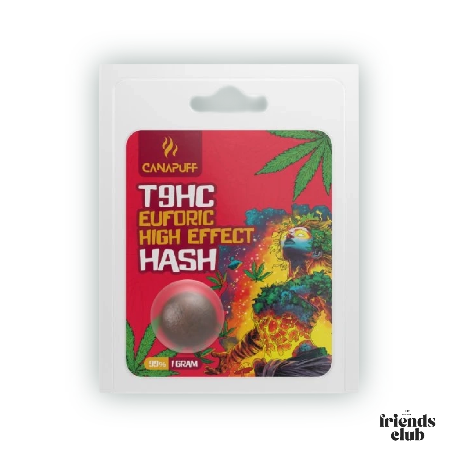 T9HC Hash Euforic High Effect 99% 1g HHCFriends