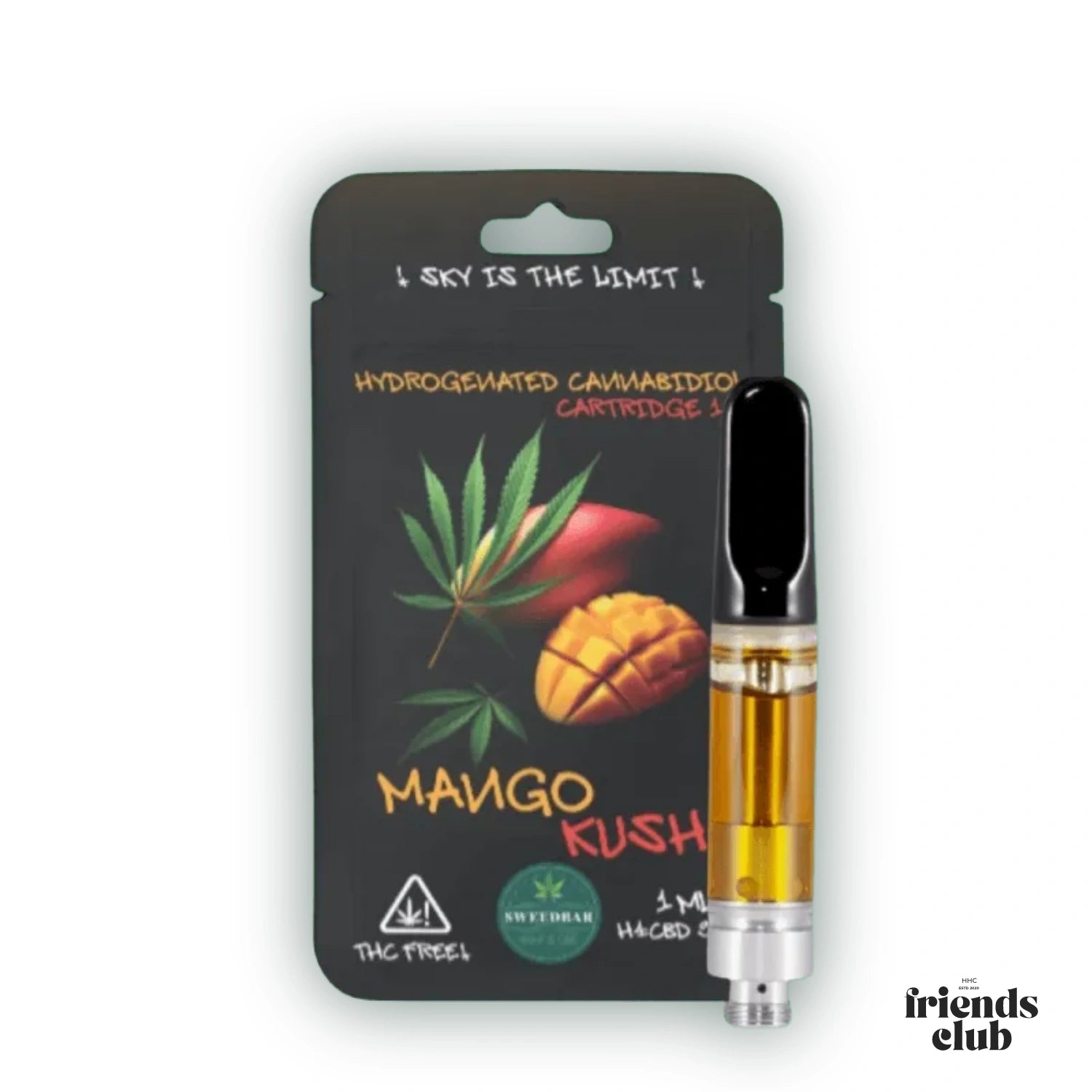 H4CBD Kartusche Mango Kush 90% 1ml THC Free-HHCFriends