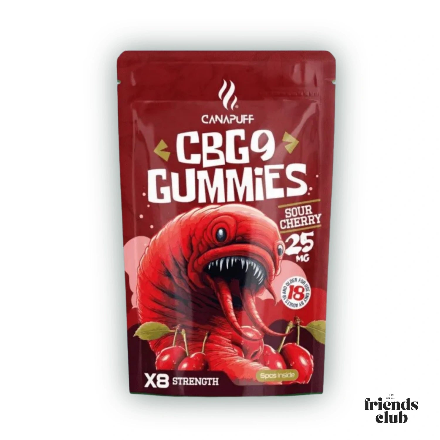 CBG9 Gummibärchen Sour Cherry 5Stück-HHCFriends
