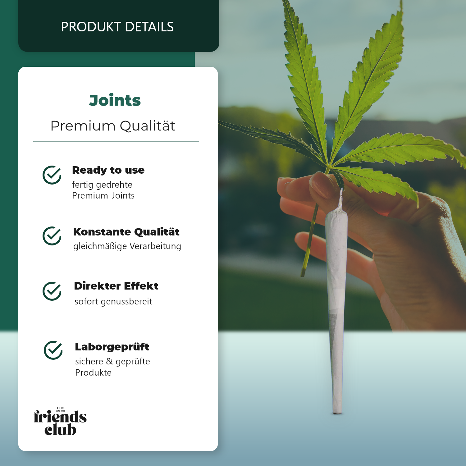 Blauer Lotus Joint 1 Stück-Smagro GmbH