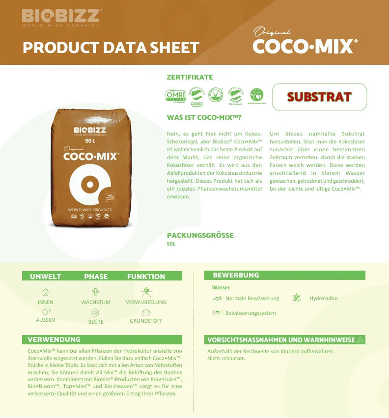 Bio Bizz Coco Mix 50L-Smagro GmbH