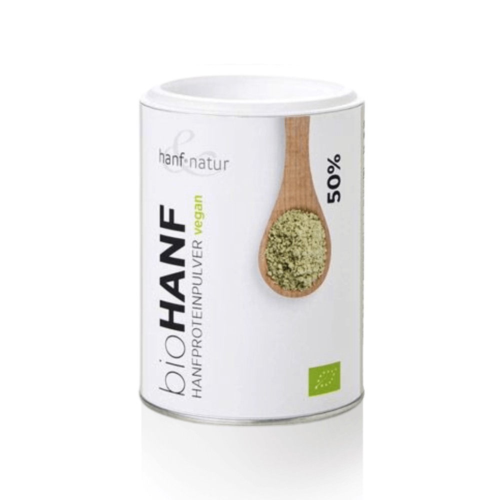 Produktdaten zum Hanfprotein Pulver – vegane Proteinquelle