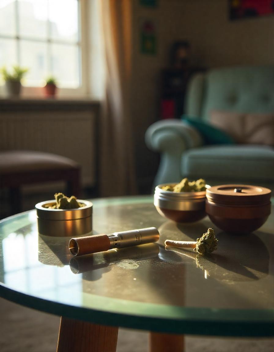 Weed Vaporizer auf dem Tisch
