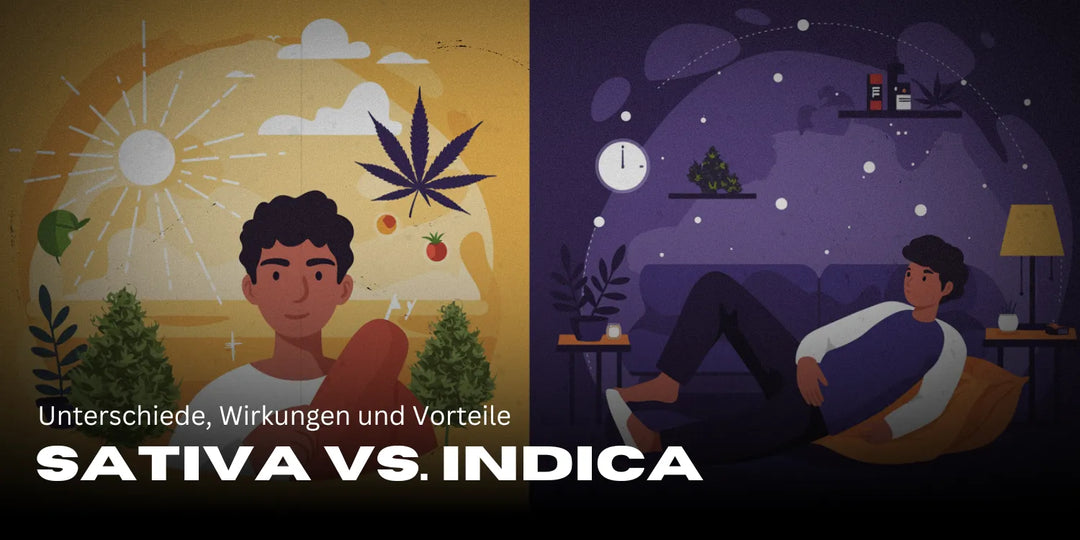 Sativa vs. Indica: Unterschiede, Wirkungen und Vorteile 🌿
