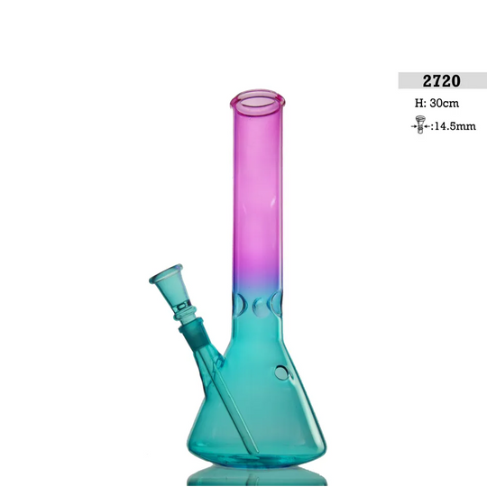 Glass Bong H: 30cm Blau/Rosa-HHCFriends