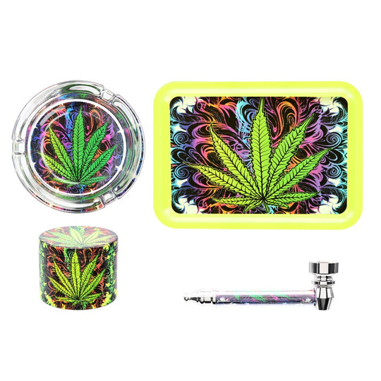 Grinder set 4 pcs. glows in the dark