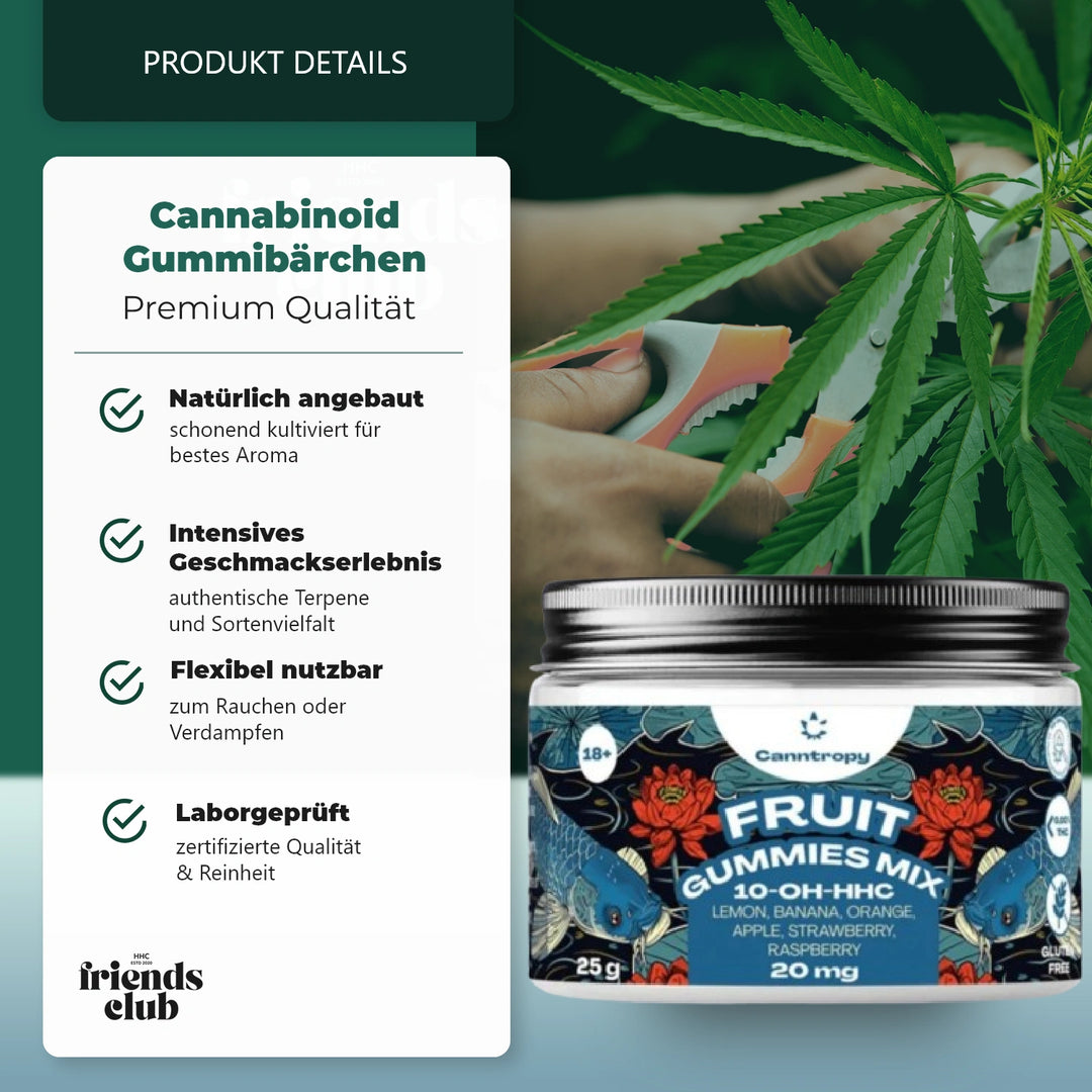 10-OH Gummibärchen Fruchtgummi-Mix 10 Stück