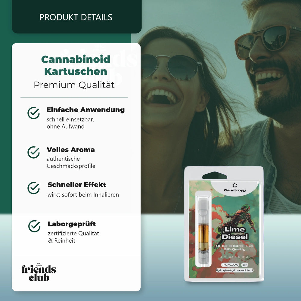 10-OH-P Kartusche Lime Diesel 94% 1ml-Smagro GmbH