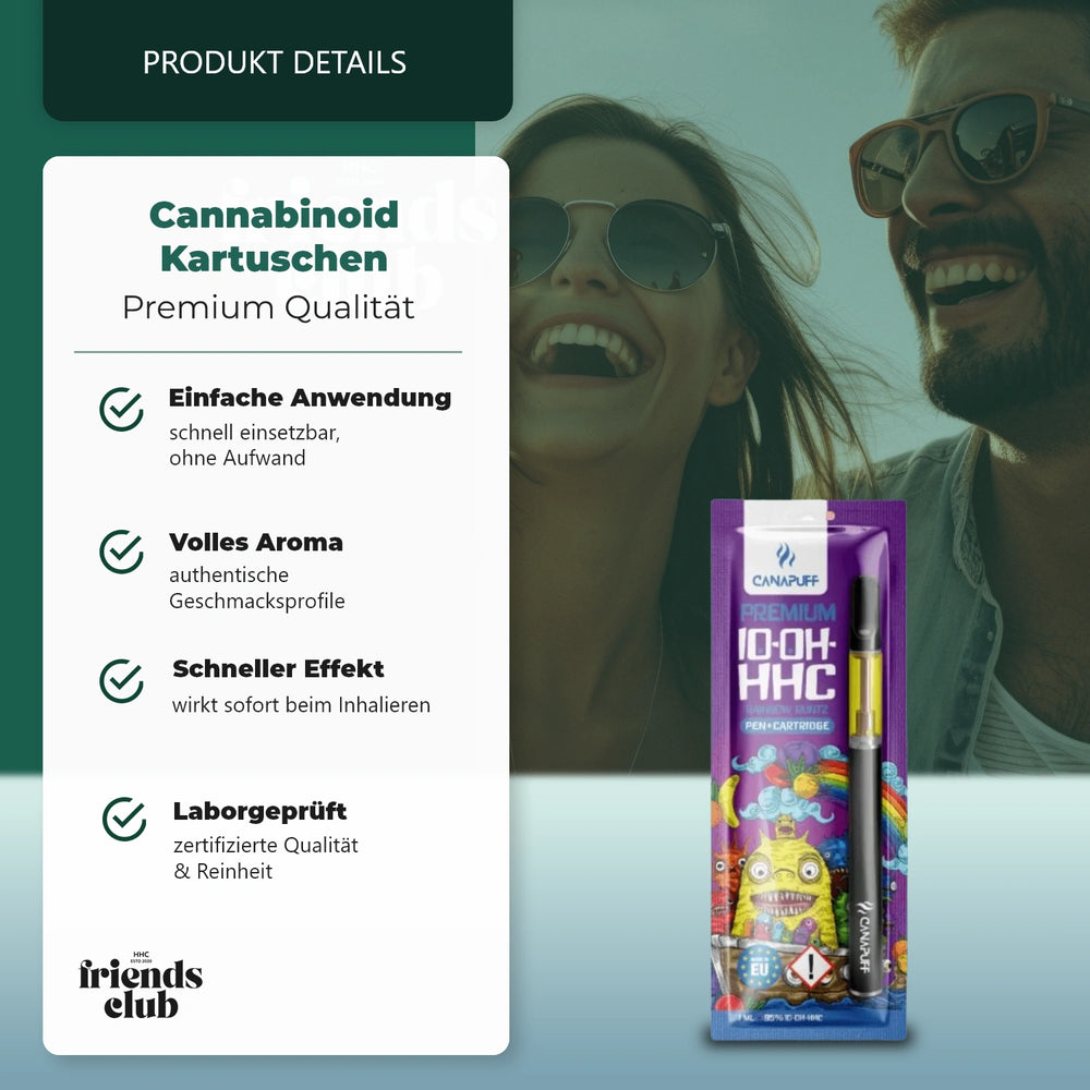 10-OH Pen+Cartridge Rainbow Runtz 95% 1ml-Smagro GmbH