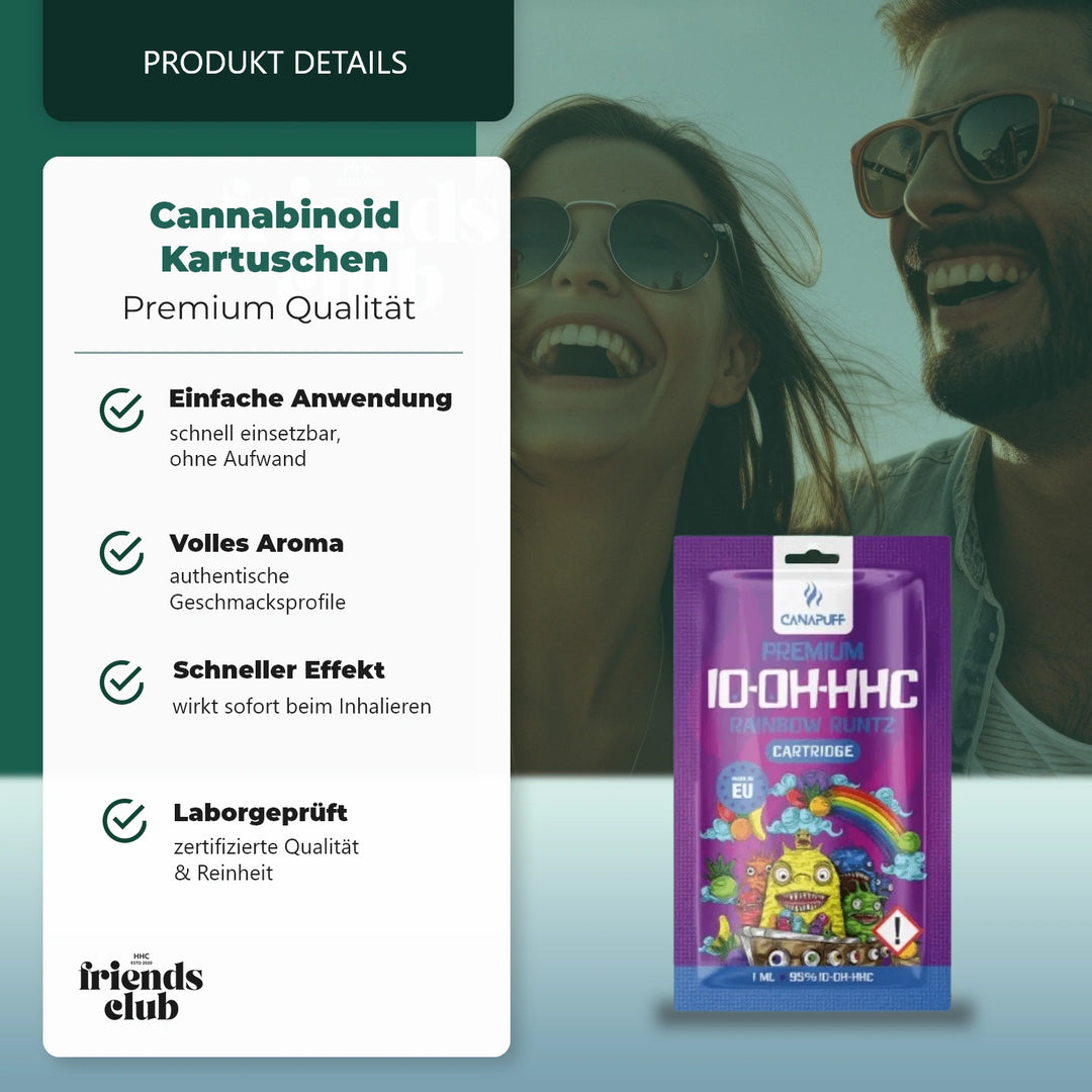 10-OH Kartusche Rainbow Runtz 95% 1ml-Smagro GmbH