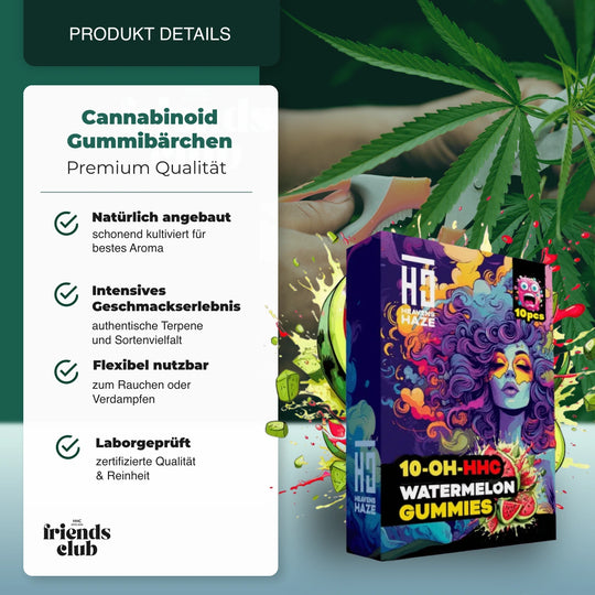 10-OH Gummies Wassermelone 10 Stück