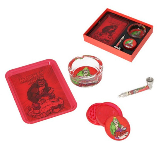 Monkey Grinder Set 4tlg. in rood