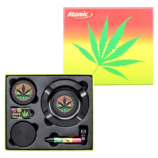 Grinder Leaf Rasta Set 4-delig.