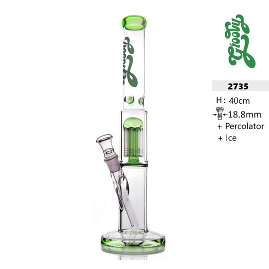 Glasbong mit 8-Arm-Perkolator – 40 cm-HHCFriends