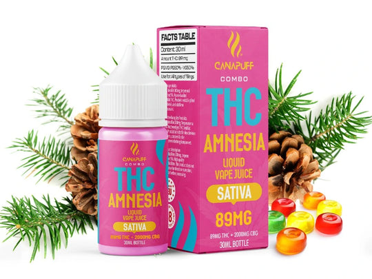 THC Liquid Amnesia 89mg THC/1000mg CBC 30ml