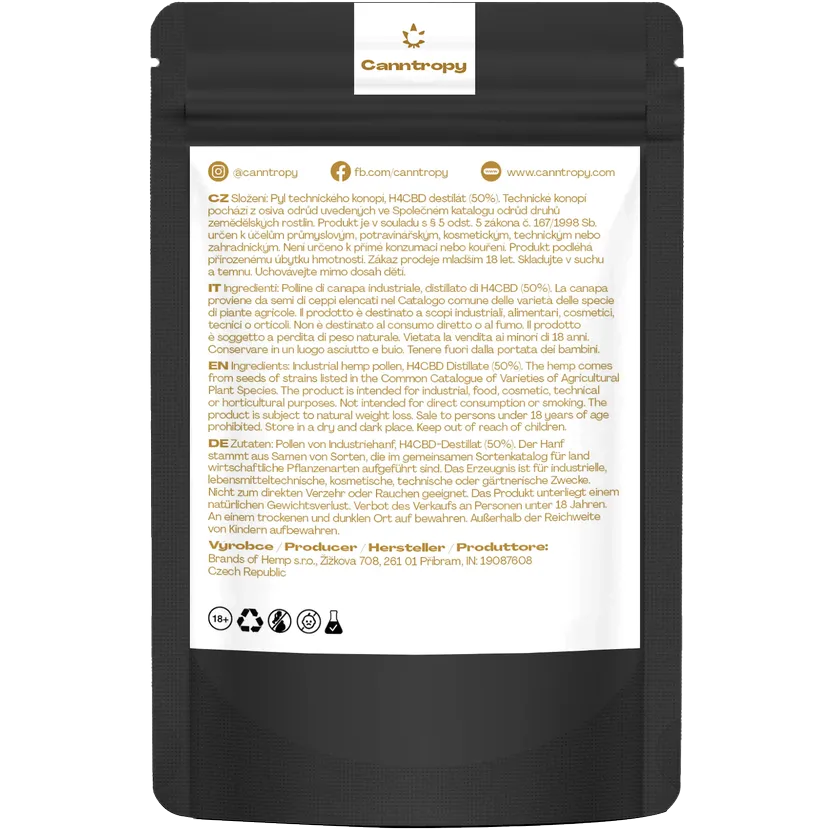 H4CBD Hash 50 % Canntropy HHCFriends