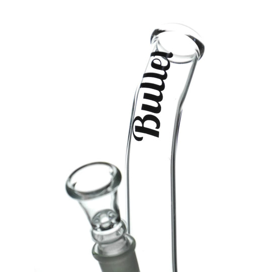 Bullet Glass Bong met gebogen mondstuk H: 18cm