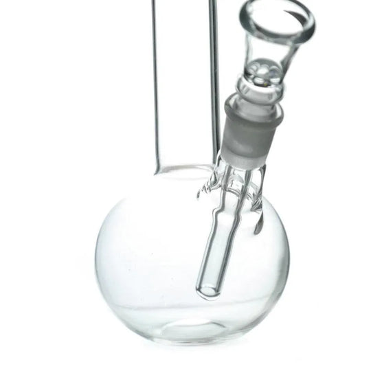 Bullet Glass Bong mit gebogenem Mundstück H: 18cm