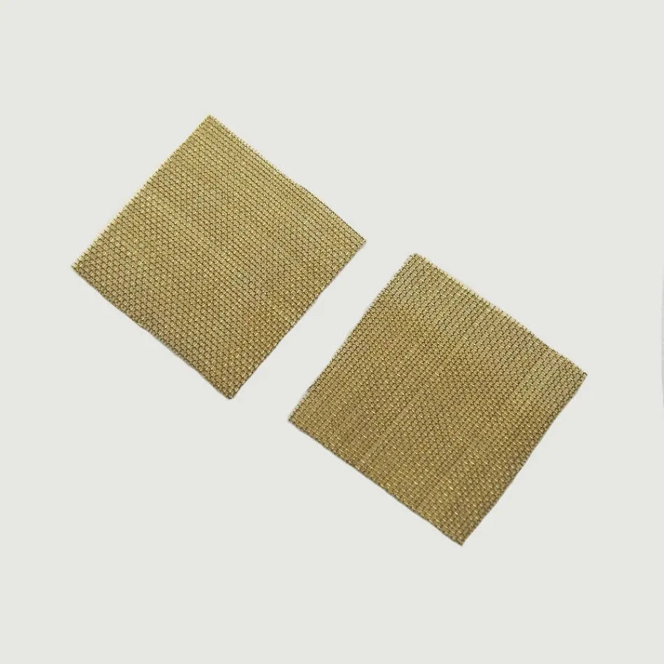 4 Eckige Fine Messingsiebe lose 25mm