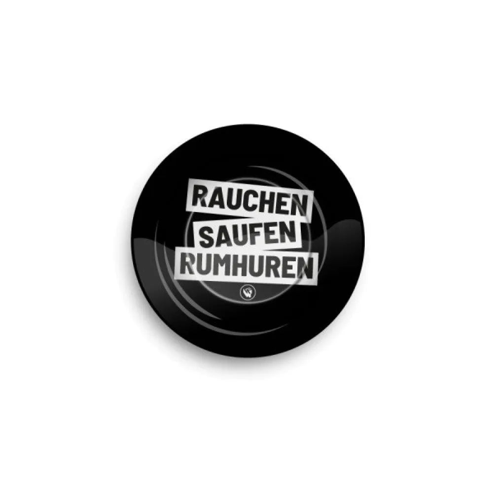 FIRE-FLOW™ Metal Ashtray Rauchen Saufen Rumhuren, Ø: 14 cm-HHCFriends