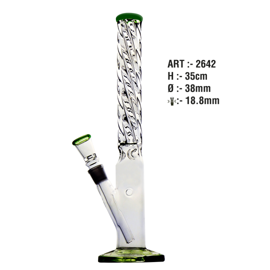 Twister Glazen Bong 35cm