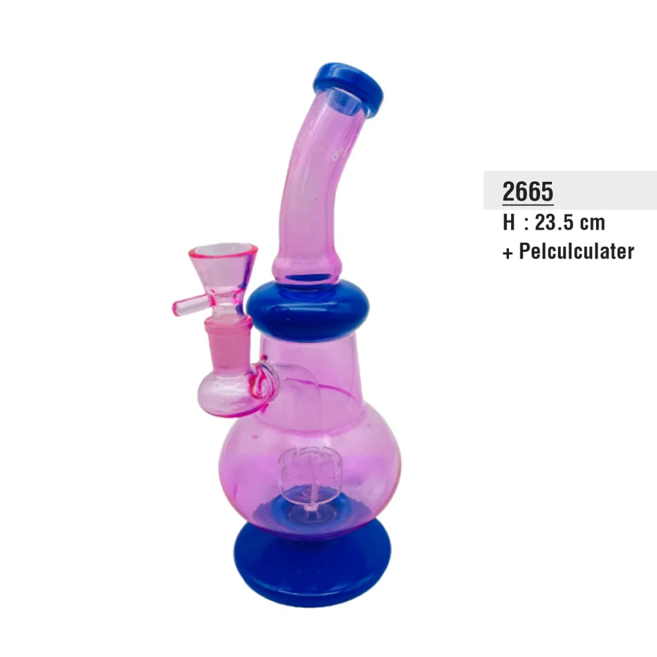 Gass Bong in Purple + Baby Blue-HHCFriends