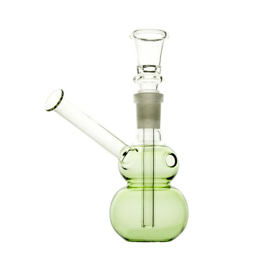 Bullet glass oil bong green 14 cm