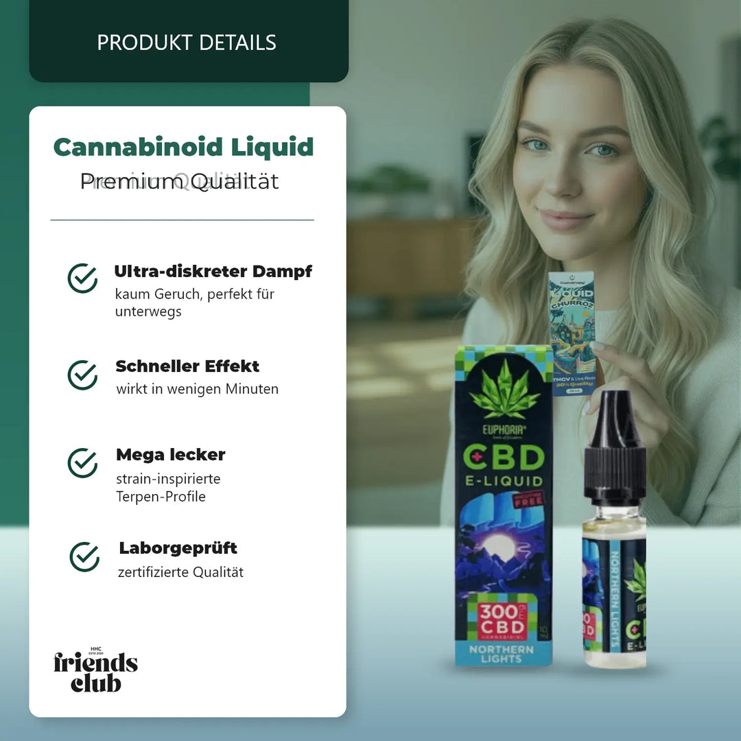 CBD E-Liquid Northern Lights 300 mg 10ml-Smagro GmbH