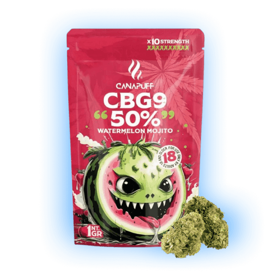 Canapuff - Watermelon Mojito 50% - CBG9 Buds