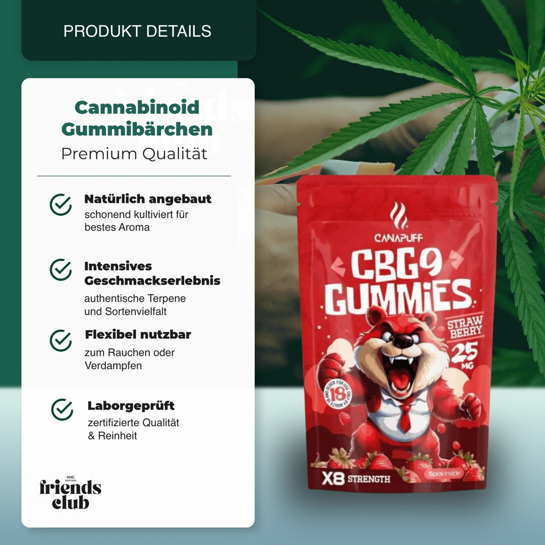 CBG9 Gummibärchen Strawberry 5Stück