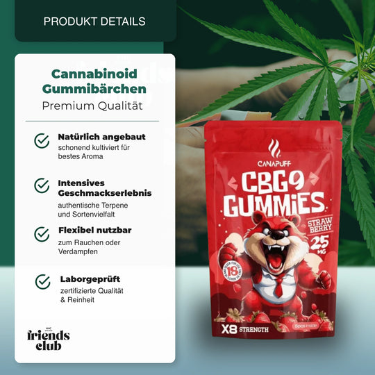 CBG9 Gummibärchen Strawberry 5Stück