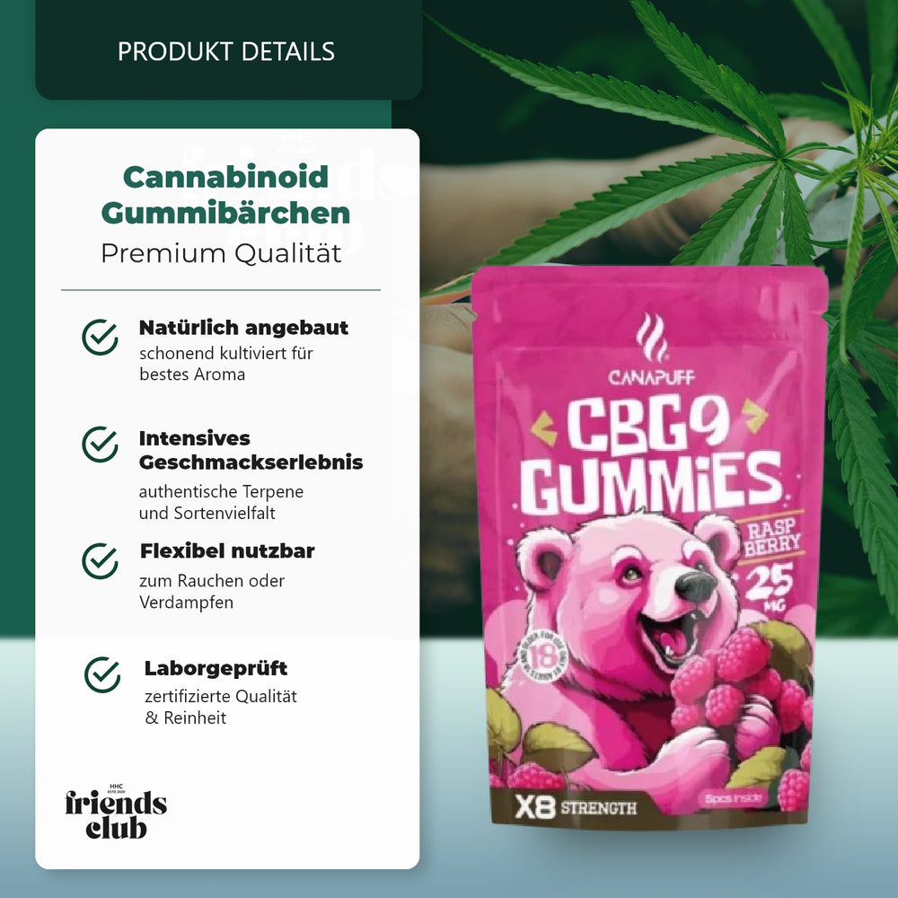 CBG9 Gummibärchen Raspberry 5Stück