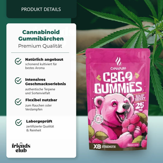 CBG9 Gummibärchen Raspberry 5Stück