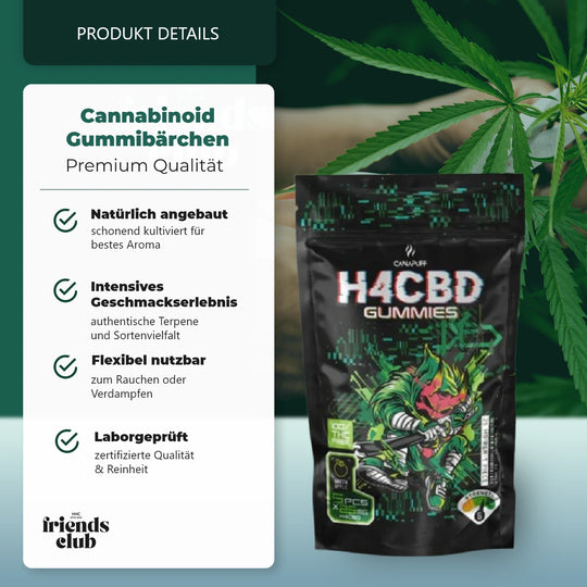 H4CBD Gummibärchen - Grüner Apfel