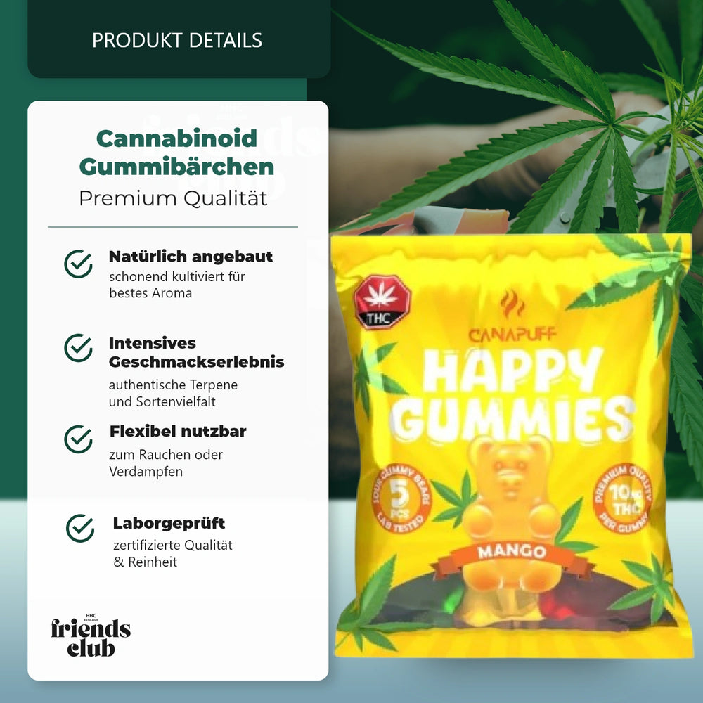 THC Gummies - Mango (5 Stück)
