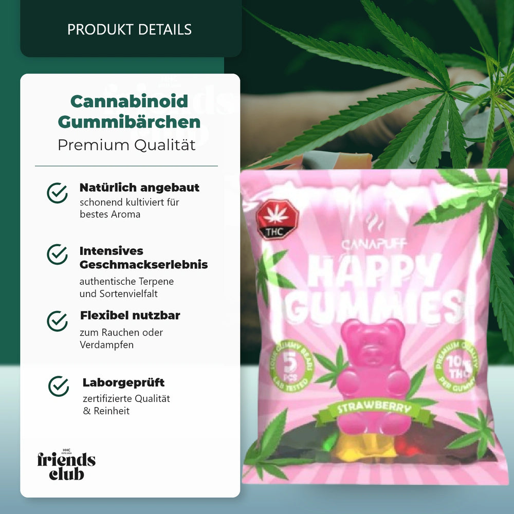 THC Gummies - Strawberry (5 Stück)