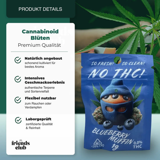 CBD Blüte Blueberry Muffin NO THC - hhcfriends