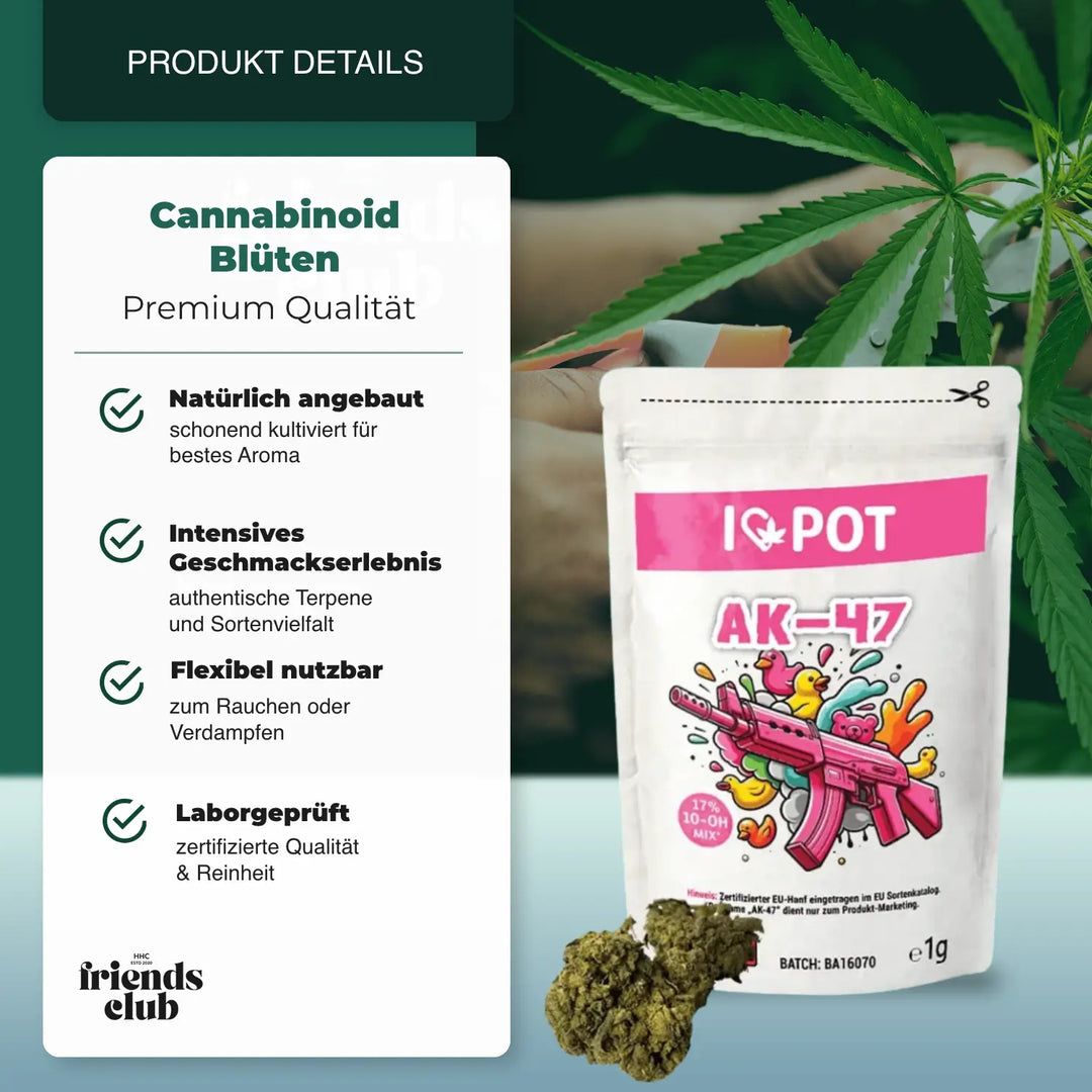 10-OH-Mix Blüten AK-47 – Starkes Aroma & Wirkung - hhcfriends
