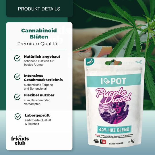 HHZ Blüte Purple Diesel 40% 1g-Smagro GmbH