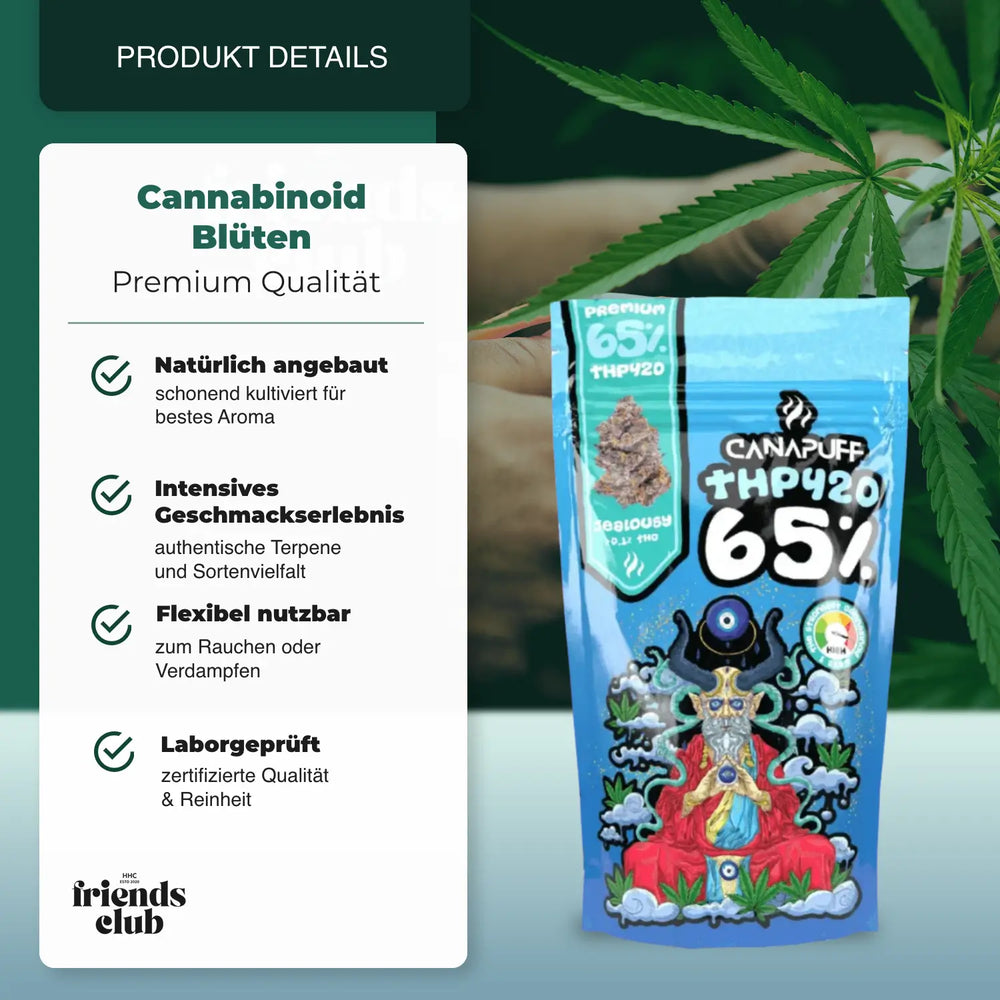 THP420 Blüten Jealousy 65% Canapuff - hhcfriends